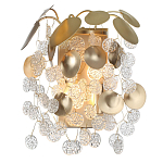 Бра с декоративными подвесками из прозрачного стекла в форме монеток FAIRYTREE Light варинант исполнения - 2 | Loft Concept в Волгограде