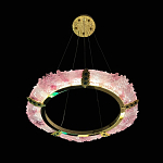 Люстра в форме кольца розовая Warm Pink Light варинант исполнения - 5 | Loft Concept в Волгограде