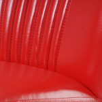 Кресло с обивкой из эко-кожи Harper Armchair Red варинант исполнения - 7 | Loft Concept в Волгограде