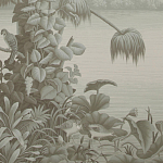 Обои ручная роспись Le Brésil Crystal Grey варинант исполнения - 2 | Loft Concept в Волгограде