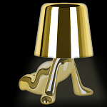 Настольная лампа фигурная цвета золото с гладким абажуром Высота 17 см Sophia варинант исполнения - 1 | Loft Concept в Волгограде