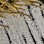 Люстра многоярусная с каркасом из металла и прозрачными подвесками FAIRYTREE Light варинант исполнения - 1 | Loft Concept в Волгограде