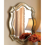 Зеркало настенное овальное в раме цвета шампань Mirror Splashes варинант исполнения - 1 | Loft Concept в Волгограде