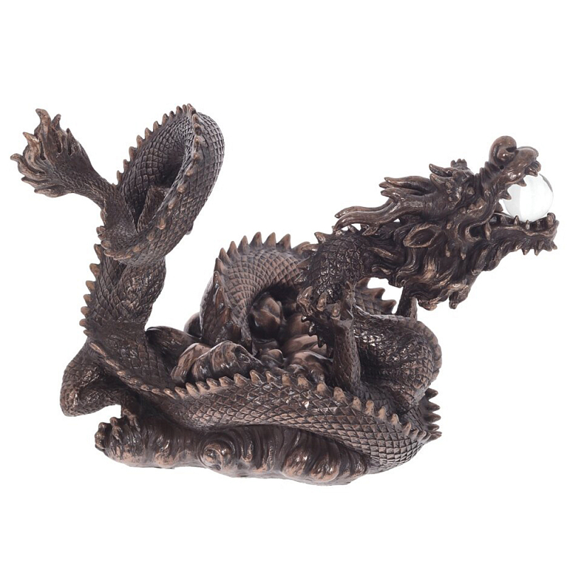 Декоративная статуэтка Дракон Fuzanglong Dragon Dark Bronze Statuette Темная бронза Прозрачный Декоративная статуэтка Дракон Fuzanglong Dragon Dark Bronze Statuette Темная бронза Прозрачный в Волгограде | Loft Concept