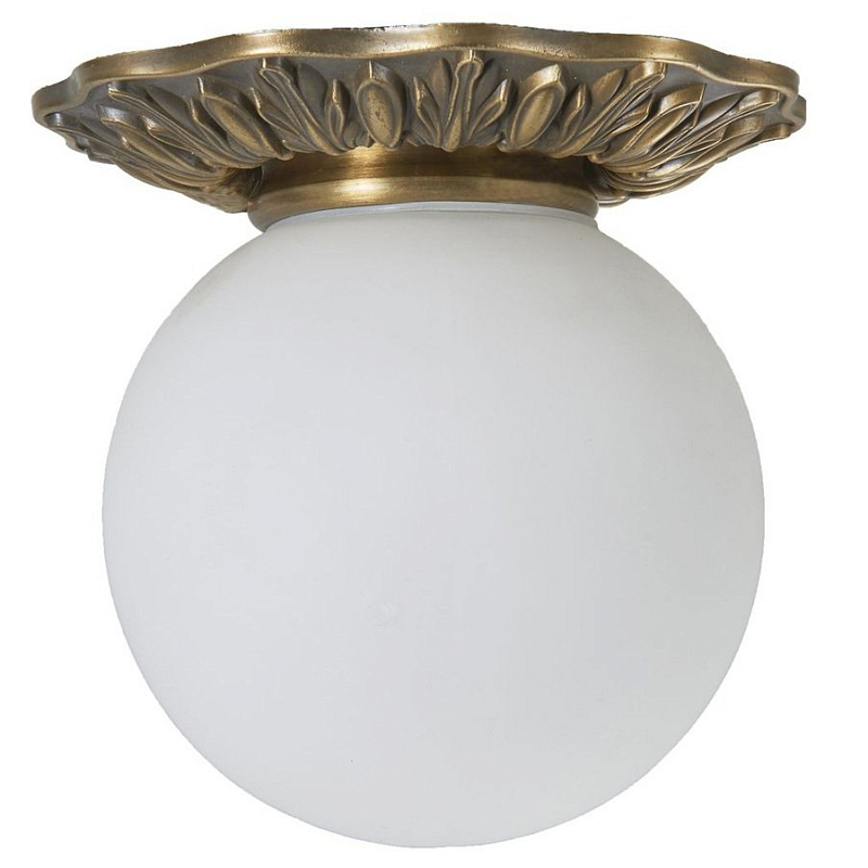 Потолочный светильник Globus Lamp Bronze Бронза Молочный в Волгограде | Loft Concept 