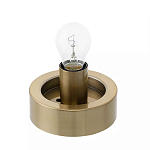 Настольный светильник с плафоном из затемненного стекла с рельефным узором Glass lampshade with Relief Pattern варинант исполнения - 2 | Loft Concept в Волгограде