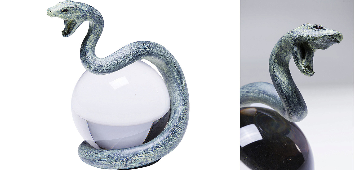 Статуэтка Змея на прозрачном шаре - Loft-Concept в Волгограде