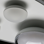 Потолочный светильник овальной формы белого цвета с 4-мя лампами Lunar Pebbles варинант исполнения - 11 | Loft Concept в Волгограде