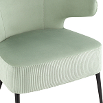 Современное мягкое кресло на металлических ножках Rakush Pistachio варинант исполнения - 6 | Loft Concept в Волгограде