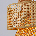 Подвесной светильник с абажуром из натуральных материалов Light Inside the Cell варинант исполнения - 4 | Loft Concept в Волгограде