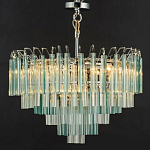 Дизайнерская люстра AQUA Blue Lagoon бирюзовое стекло несколько ярусов варинант исполнения - 6 | Loft Concept в Волгограде