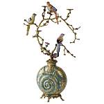 Бронзовый подсвечник Птичий рай Flora варинант исполнения - 2 | Loft Concept в Волгограде