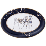 Сервиз обеденный из фарфора с изображением лошадей на 6 персон 23 предмета Porcelain Horse Set варинант исполнения - 2 | Loft Concept в Волгограде