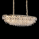 Люстра овальная с каскадом из подвесных прозрачных элементов Attractiveness варинант исполнения - 2 | Loft Concept в Волгограде