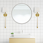 Бра с белым абажуром в форме конуса и прозрачным декоративным кольцом Quoizel варинант исполнения - 13 | Loft Concept в Волгограде