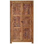 Этнический шкаф с орнаментом резьба из дерева Indian Antique Furniture варинант исполнения - 3 | Loft Concept в Волгограде