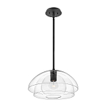 Подвесной светильник с прозрачным двойным стеклянным плафоном в форме купола и внутренней сферой Hinkley варинант исполнения - 2 | Loft Concept в Волгограде