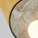 Бра с каменным диском в металлической раме Sandstone Painting варинант исполнения - 2 | Loft Concept в Волгограде