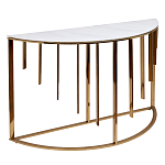 Консоль приставная полукруглая на основании золотого цвета Interior Accent варинант исполнения - 1 | Loft Concept в Волгограде