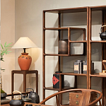 Стеллаж деревянный с полками для хранения Moon Walnut Furniture варинант исполнения - 2 | Loft Concept в Волгограде