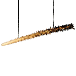 Люстра линейная светодиодная из необработанных кристаллов Mountain Comet варинант исполнения - 5 | Loft Concept в Волгограде