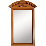 Настенное зеркало в деревянной раме орехового цвета Guirlande de Roses Walnut Color Mirror варинант исполнения - 1 | Loft Concept в Волгограде