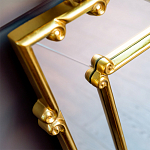 Зеркало прямоугольное Golden Classic Ornament Mirror варинант исполнения - 3 | Loft Concept в Волгограде