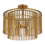 Потолочный светильник двухъярусный золотого цвета Metal Tentacles варинант исполнения - 2 | Loft Concept в Волгограде