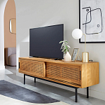 ТВ-тумба с плетеным декором Tate Wicker TV Stand варинант исполнения - 5 | Loft Concept в Волгограде