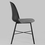 Стул из прочного пластика на металлическом основании Anora Black варинант исполнения - 3 | Loft Concept в Волгограде