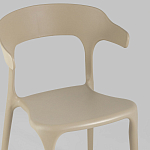 Бежевый стул из прочного PP-пластика JORIS варинант исполнения - 7 | Loft Concept в Волгограде