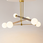 Люстра со стеклянными вставками Helios варинант исполнения - 2 | Loft Concept в Волгограде