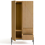 Шкаф с геометрическим рисунком на дверцах Anders Light Wood варинант исполнения - 3 | Loft Concept в Волгограде