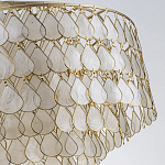 Люстра многоярусная с декором из натуральной морской ракушки Iridescent Light варинант исполнения - 8 | Loft Concept в Волгограде