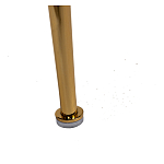 Стул велюровый хаки на золотистых металлических ножках Vendramin Chair варинант исполнения - 6 | Loft Concept в Волгограде