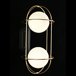 Бра настенное с 2 белыми плафонами Karina варинант исполнения - 2 | Loft Concept в Волгограде