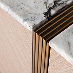 Тумба под телевизор с мраморной столешницей Uniqueness Marble варинант исполнения - 3 | Loft Concept в Волгограде