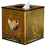 Салфетница в стиле Шинуазри Chinoiserie Gold Garden Tissue Box варинант исполнения - 1 | Loft Concept в Волгограде