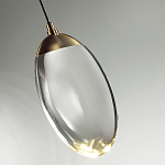 Подвесной светильник с плафоном в форме капли Crystal Transparent Drop варинант исполнения - 2 | Loft Concept в Волгограде