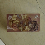 Шкатулка из эпоксидной смолы с цветами розовая Epoxy Resin Rectangular Box Pink варинант исполнения - 3 | Loft Concept в Волгограде