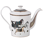 Чайный сервиз из фарфора с изображением лошадей на 6 персон 15 предметов Porcelain Horse Set  варинант исполнения - 2 | Loft Concept в Волгограде