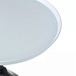 Кофейный столик с круглой столешницей и мраморным основанием Steel Reliability варинант исполнения - 4 | Loft Concept в Волгограде