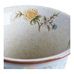 Ваза из голубого фарфора с бронзовыми элементами Blue Garden варинант исполнения - 4 | Loft Concept в Волгограде