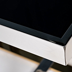 Столик журнальный квадратный с основанием в оттенках хром и золото Harmony Color and Shapes варинант исполнения - 2 | Loft Concept в Волгограде