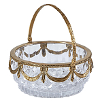 Корзиночка из прозрачного стекла с бронзовой ручкой Eden Garden варинант исполнения - 2 | Loft Concept в Волгограде