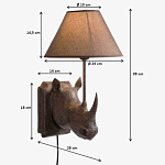 Бра Носорог Rhinoceros варинант исполнения - 7 | Loft Concept в Волгограде