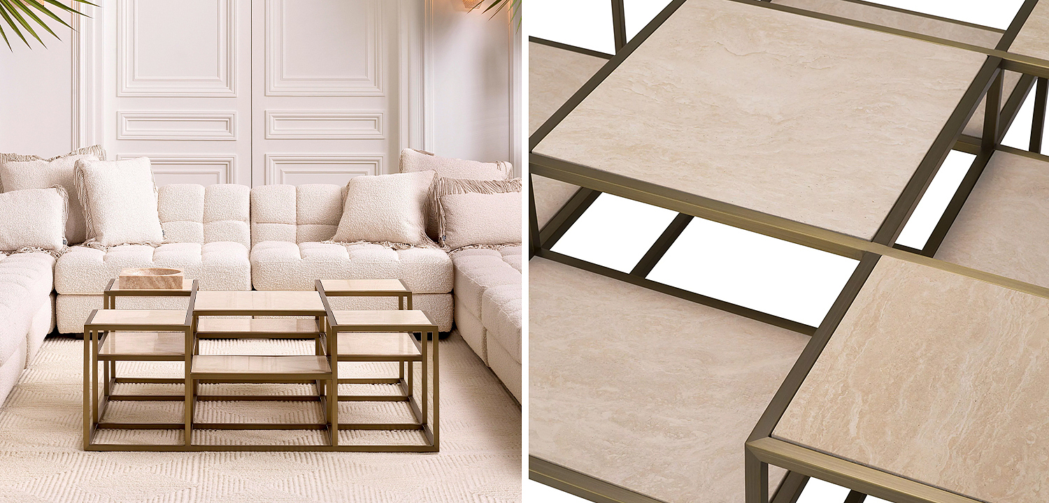 Кофейный стол Eichholtz Coffee Table Smythson Кофейный стол Eichholtz Coffee Table Smythson - Loft-Concept в Волгограде