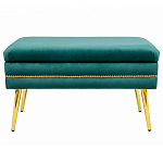 Мягкая банкетка с зоной для хранения Casket Green варинант исполнения - 1 | Loft Concept в Волгограде