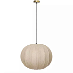 Подвесной светильник с бежевым тканевым абажуром Modern Textured Table Lamp варинант исполнения - 1 | Loft Concept в Волгограде