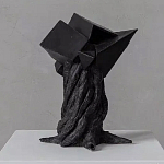 Скульптура «Окаменелый рост», Черный объект варинант исполнения - 2 | Loft Concept в Волгограде